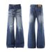 Vintage Washed Distressed Denim Jeans für Männer und Frauen – Straight Leg Bootcut Wide Fit Retro Style_voghion.com