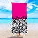 Double-Sided Beach Towel - Ultra-Soft Microfiber With Printed Design, Quick-Dry For Swimming & Sunbathing_voghion.com