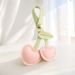 Bag Charm Wholesale Cute Three Dimensional Peach Heart Cherry Cherry Bag Pendant Keychain School Bag Love Leather Bag Pendant Accessories_voghion.com