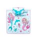 Beach Towel For Children, Wearable Hooded Printed Cape Bath Towel, Double-Sided Fleece, Ultra Soft Ocean_voghion.com
