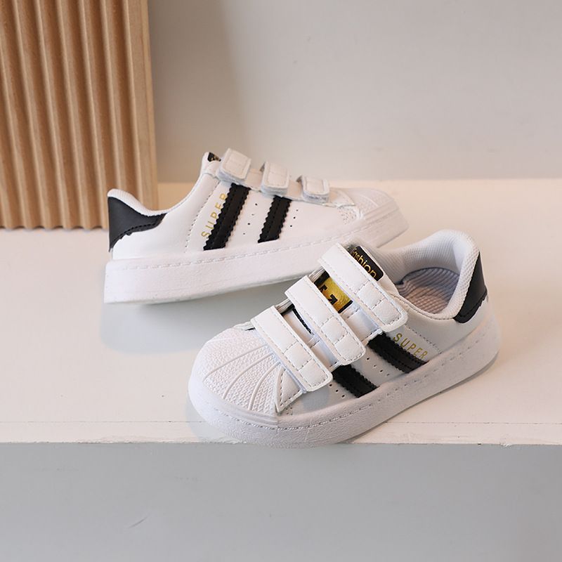 Children's Shell Headboard 2024 Spring New Breathable Girls' Little White Boys and Babies Anti slip Casual Shoes_voghion.com