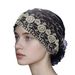 Czepek z haftowaną koronką w kwiaty – stylowa, letnia narzutka na włosy z dużym kwiatowym wzorem (cienka i przewiewna)_voghion.com