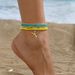 Summer Beach Rice Bead Anklet Vacation Style Alloy Starfish Pendant Multi-layer Foot Jewelry For Women_voghion.com