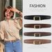 New Women's Needle Buckle Belt, Pure Cowhide, Versatile Simple Jeans, Suit Dress, and Belt_voghion.com