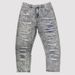 Premium Plus Size Herenjeans - Vintage Distressed Washed Skinny Fit Rechte Spijkerbroek Voor Urban Streetwear_voghion.com