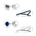 Set di gemelli con fermacravatta blu, accessori per unghie con maniche da camicia da uomo alla moda, fermacravatta_voghion.com