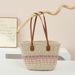 Women's Handheld Basket Straw Beach 2025 Spring New Large Capacity Tote Travel Casual Bag_voghion.com