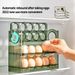 Kitchen Large Capacity Egg Fridge Storage Box - Portable Multi-Layer Egg Tray Organizer, Auto Opening/Closing Egg Holder_voghion.com