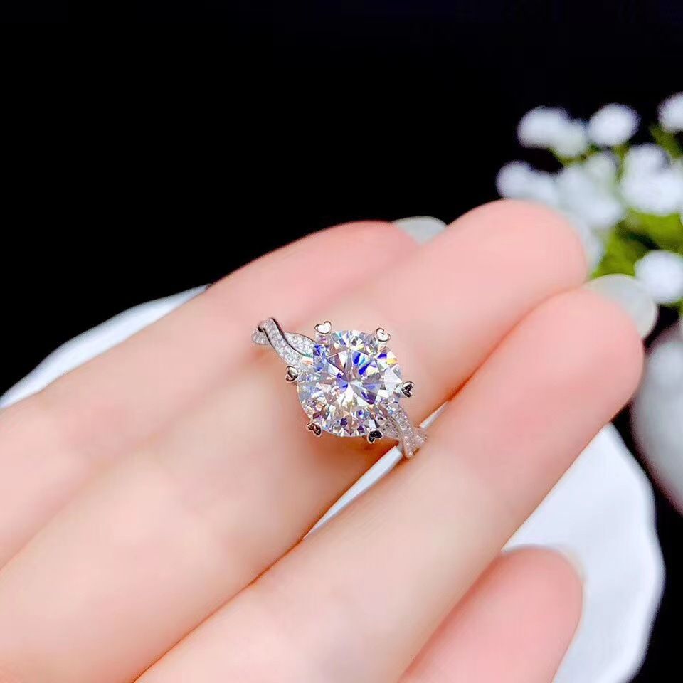 Beliebter 2 Karat Mozzarella Diamantring Living Girl Ring Antrag Verlobung Ehering Valentinstag Muttertag Geburtstagsgeschenk Jahrestag_voghion.com