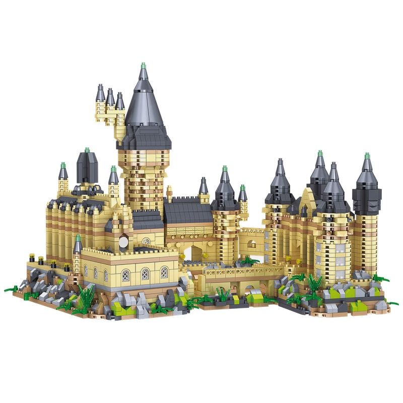 Magische mittelalterliche Burg Bausteine Sets Technische Ziegel Potter Spielzeug Geburtstagsgeschenke für Kinder Kind 3,5 mm Mikroblöcke_voghion.com
