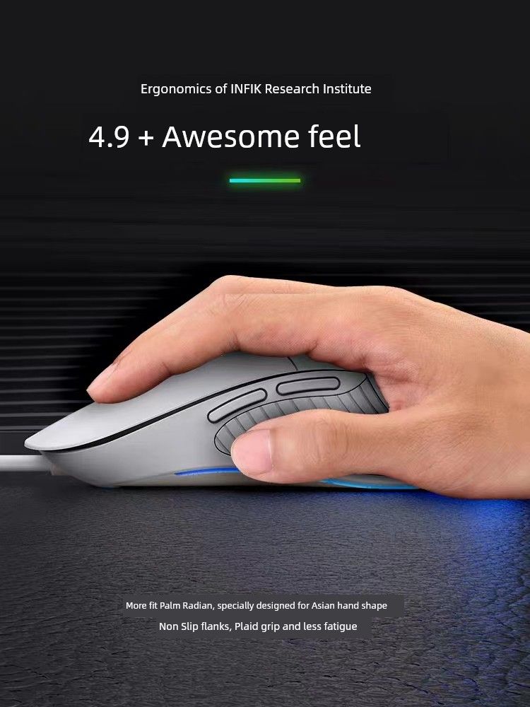 Inphic USB Internet Cafe Desktop Computer Wired Mouse_voghion.com