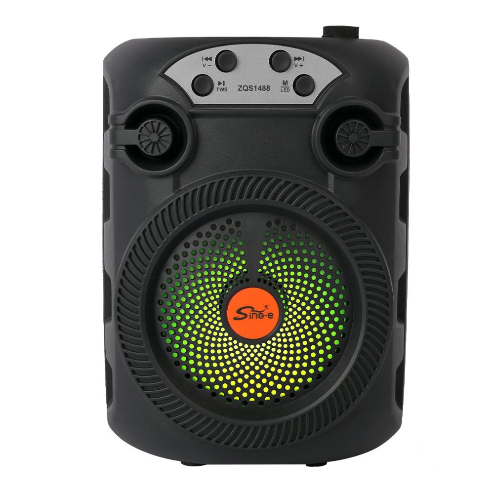Altoparlante portatile Bluetooth per esterni ZQS1488 Square Dance Audio portatile multifunzionale con radio_voghion.com