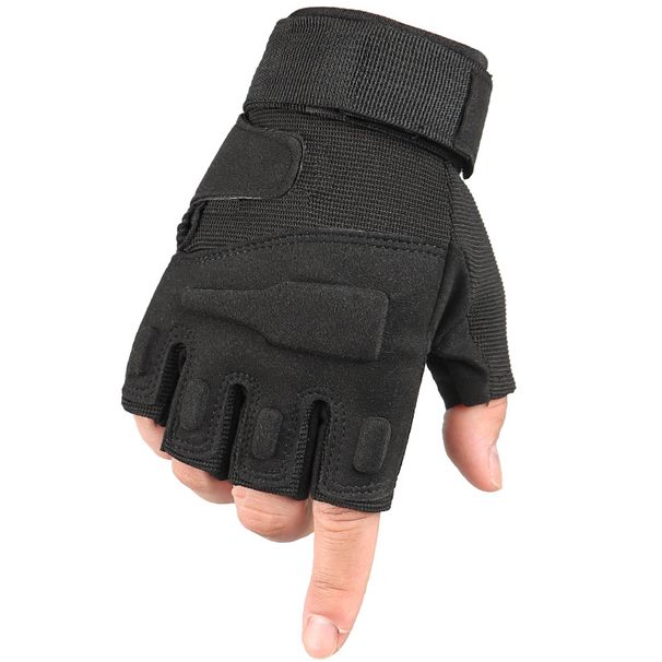 Zunanje nedrseče taktične rokavice Black Hawk za moške, trening, gorništvo, boj, odrasle, kolesarjenje, vadba, fitnes, brez prstov, poletje_voghion.com
