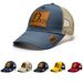 Unisex DAD printed baseball cap Outdoor landscape embroidered cap Net duck cap Curved visor visor net cap_voghion.com