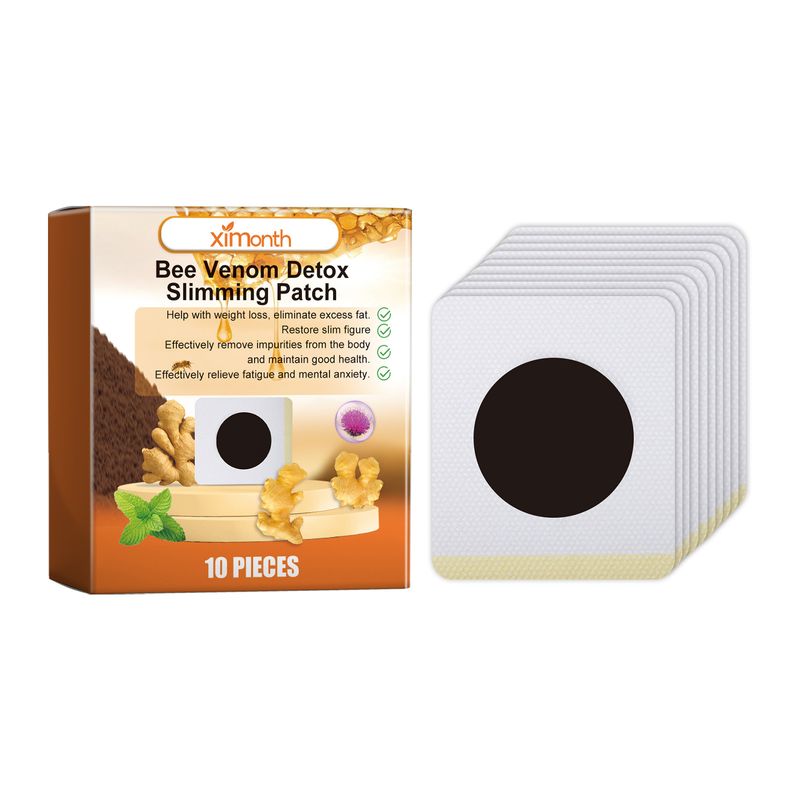 Ximonth Bee Venom Shaped Relieves Lymph Tightness in the Body, Arms, and Belly Button Patch_voghion.com