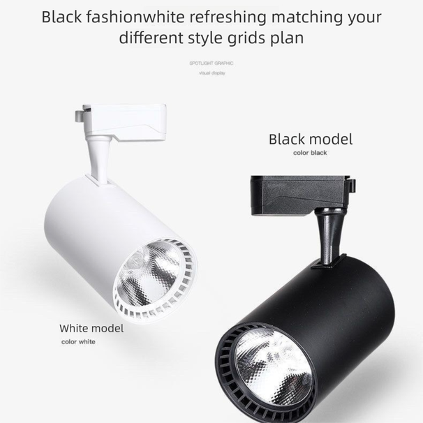 Dance Studio Bar LED Colorful Spotlight Track Light Remote Control Automatic Color Changing 360 Degree Adjustable_voghion.com