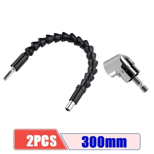 Zestaw wierteł kątowych 105 stopni i elastycznych przedłużek kątowych do narzędzi adaptera nasadki wiertarki i wkrętarki_voghion.com