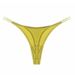 New Lycra Fine Ribbed Cotton Women's Sexy Thong With Thin Straps Comfortable Breathable G-string_voghion.com