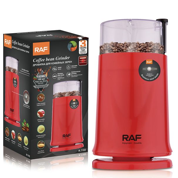 RAF EU Standard Multifunctional Food Processor, 180ml Electric Coffee Bean Grain Spice Grinder, Kitchen Grinding Tool_voghion.com