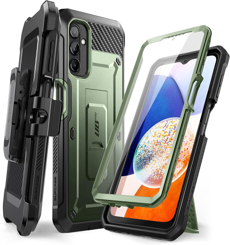 SUPCASE Unicorn Beetle Pro case is suitable for Samsung Galaxy A14 5G (2023), with a sturdy full body strap clip stand_voghion.com
