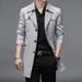 Men's Clothing spring and autumn style windbreaker men's youth men's casual mid length jacket_voghion.com