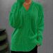Women's V-Neck Cable Knit Sweater Coat - Soft & Stylish Fall Winter Pullover Cardigan In Solid Colors (Green, Rose, Purple)_voghion.com