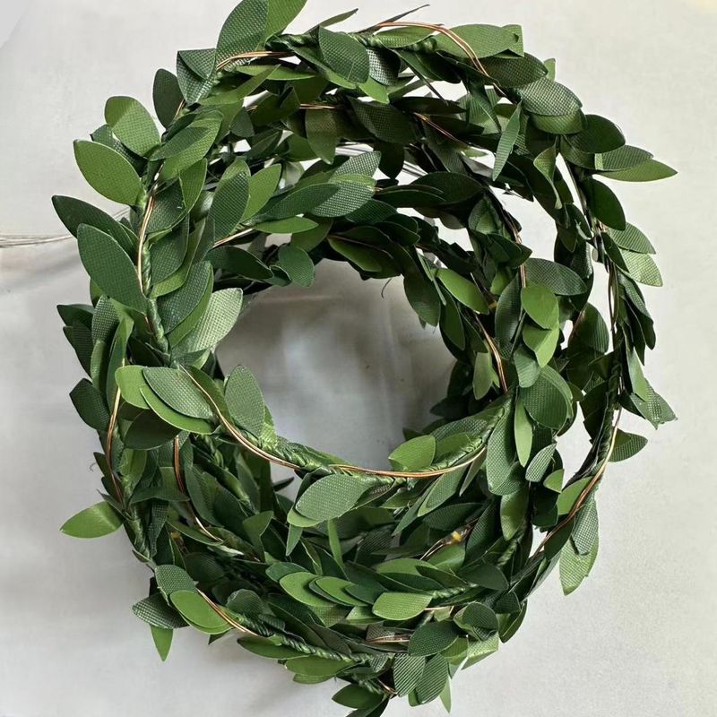 Creeper Vine Lichterkette Ahornblatt grün Rattan Licht LED Simulation Blume Lichterkette grüne Pflanze Atmosphäre Innen- und Außenbeleuchtung_voghion.com