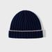 2025 Europe, America, Autumn And Winter New Knitted Hat Pure Wool Men's Hat Women's Hat Pit Strip Contrasting Color Trim B C Pullover Hat_voghion.com