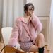 Short Faux Fur Jacket – Vegan Fox Collar Biker Coat In Dusty Pink (S-4XL, Korean Streetwear Style With Detachable Hood)_voghion.com