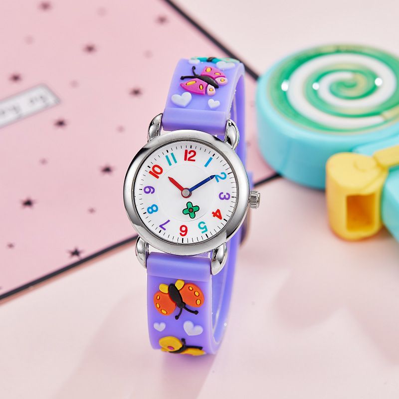 New Factory Direct Sale Children's Watch Primary School Students Silicone Strap Waterproof Quartz Watch_voghion.com