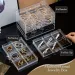 DIY Large 30-grid Jewelry Clip With 5 Drawers Stackable Earring Bracelet Case 241203_voghion.com