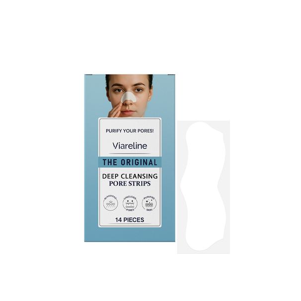 VIARELINE Olio detergente delicato per il viso contro i punti neri, cerotti nasali portatili rinfrescanti per la pelle_voghion.com