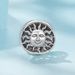 Ciondolo in argento sterling con il dio guardiano del sole, SCC3065_voghion.com