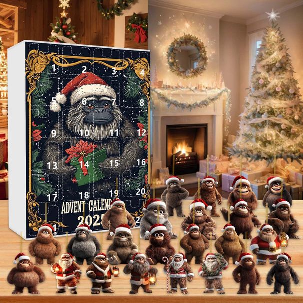 Perfect Christmas: Christmas Ape Man Advent Calendar Blind Box, Holiday Decorations, Christmas Blind Boxes_voghion.com