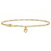 14k Figaro Link With Dangling Heart Anklet_voghion.com