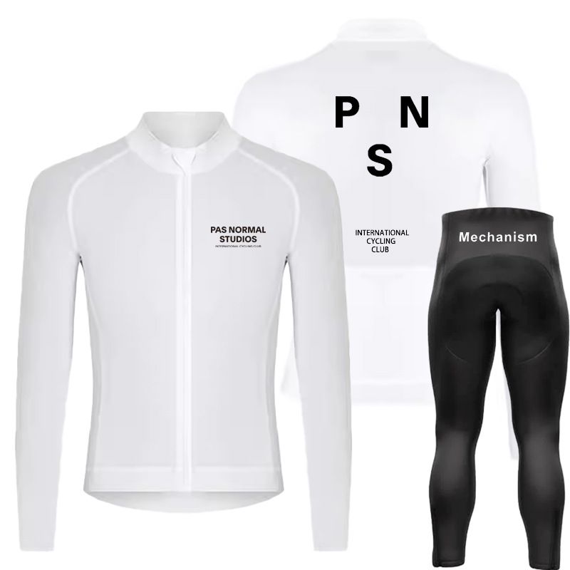 Men's Clothing New Autumn Long Sleeved Cycling Men's Cycling Clothes Road Racing Clothing Cycling Clothes Suit Milk Silk_voghion.com