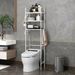 Mensola per WC indipendente a 3 livelli: robusto organizer per bagno in ferro con finitura verniciata a spruzzo per asciugamani, carta igienica e oggetti essenziali_voghion.com