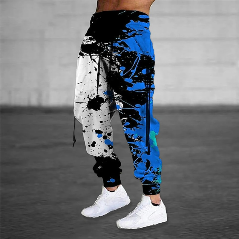 Graffiti Dragsko Lång Herr Fritidsträningsbyxor Joggingbyxor 3D Print Camo Byxor Herrkläder Track Vintage Byxor_voghion.com