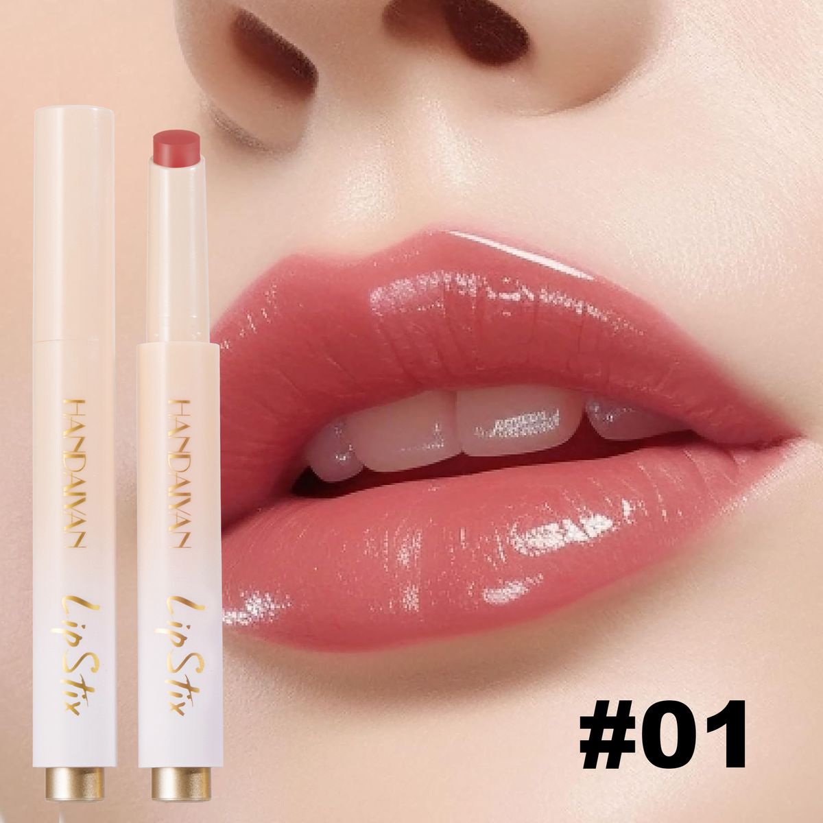 Press Lipstick & Lip Balm - Mirror Gloss Finish, Water-Light Texture, Long-Lasting Moisturizing Lip Glaze_voghion.com