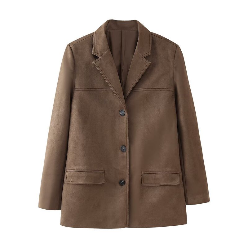 Damenbekleidung 2024 Herbst und Winter neue Street Fashion Top Anzugjacke_voghion.com