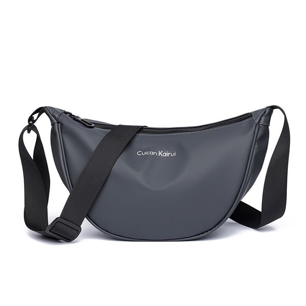 Borsa a tracolla impermeabile in nylon da uomo - Elegante e resistente, leggera, ideale per viaggi e uso quotidiano, nero/grigio/blu/verde_voghion.com