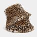 Cappello da sole alla moda per il tempo libero all'aperto, con visiera e protezione solare, con stampa leopardata, per autunno e inverno_voghion.com