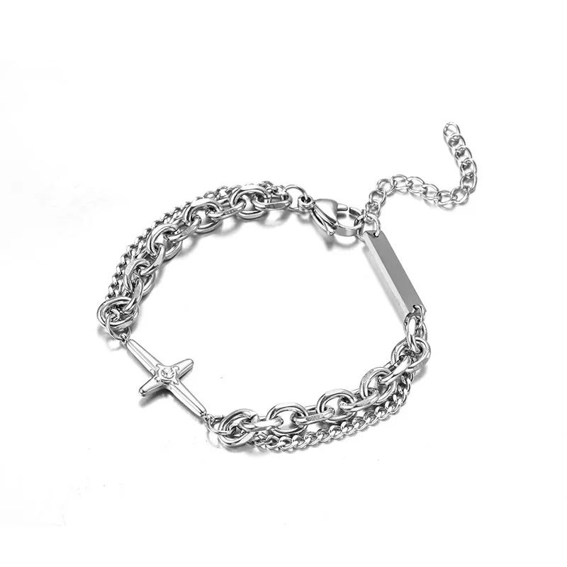 Design di nicchia per donne, stile trendy, accessori da uomo, braccialetti hip-hop minimalisti per coppie_voghion.com