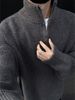 Cleanfit Lazy Half-Zip Rollkragenpullover Herren Herbst Winter Koreanischer Stil Trendy Soft Pullover Strickoberteil_voghion.com