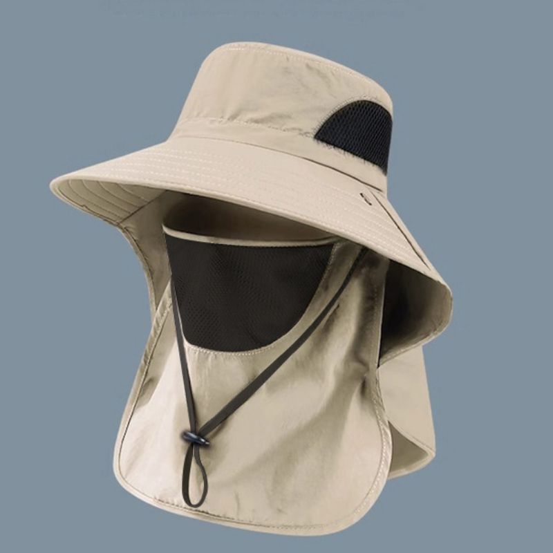 Mode Zomerzon UV-bescherming Buiten Jacht Vissen Cap voor Mannen Vrouwen Wandelen Kamperen Vizier Emmer Verwijderbare Visser_voghion.com