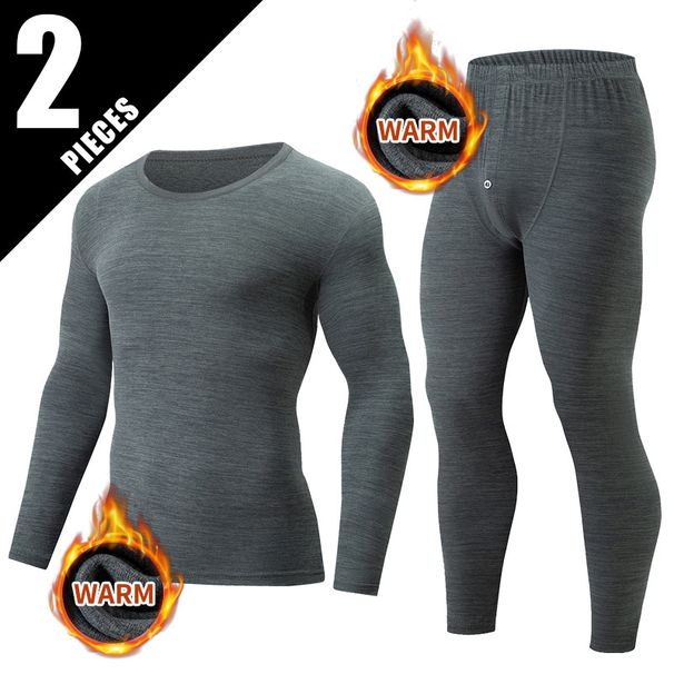 Codice speciale della piattaforma d'oltremare, set di biancheria intima termica colorata da uomo autunno inverno, top girocollo largo all'ingrosso_voghion.com