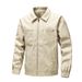 Herren Lederjacke Motorrad Rennanzug Stehkragen Herrenjacke_voghion.com
