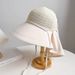 Summer Sunscreen Shawl Integrated Sun Hat Children Casual Versatile Breathable Ponytail Neck Empty Top Bucket Hat_voghion.com