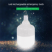 Solar Outdoor Street Courtyard LED Rechargeable Three-Color Dimmable Camping Stall Bulb Light_voghion.com