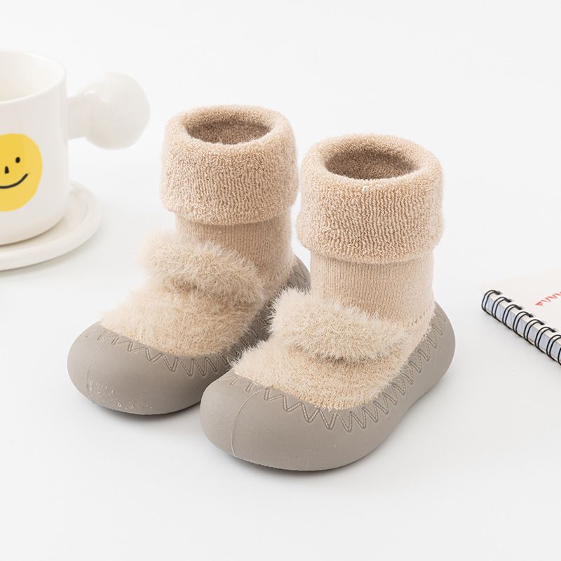 Autumn And Winter Baby Warm Lightweight Floor Shoes Boys And Girls Thick Hoop Socks Shoes For Children_voghion.com